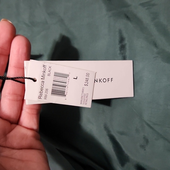 REBECCA MINKOFFQuilted Vegan Leather Bomber Jacket brand new - Picture 12 of 14